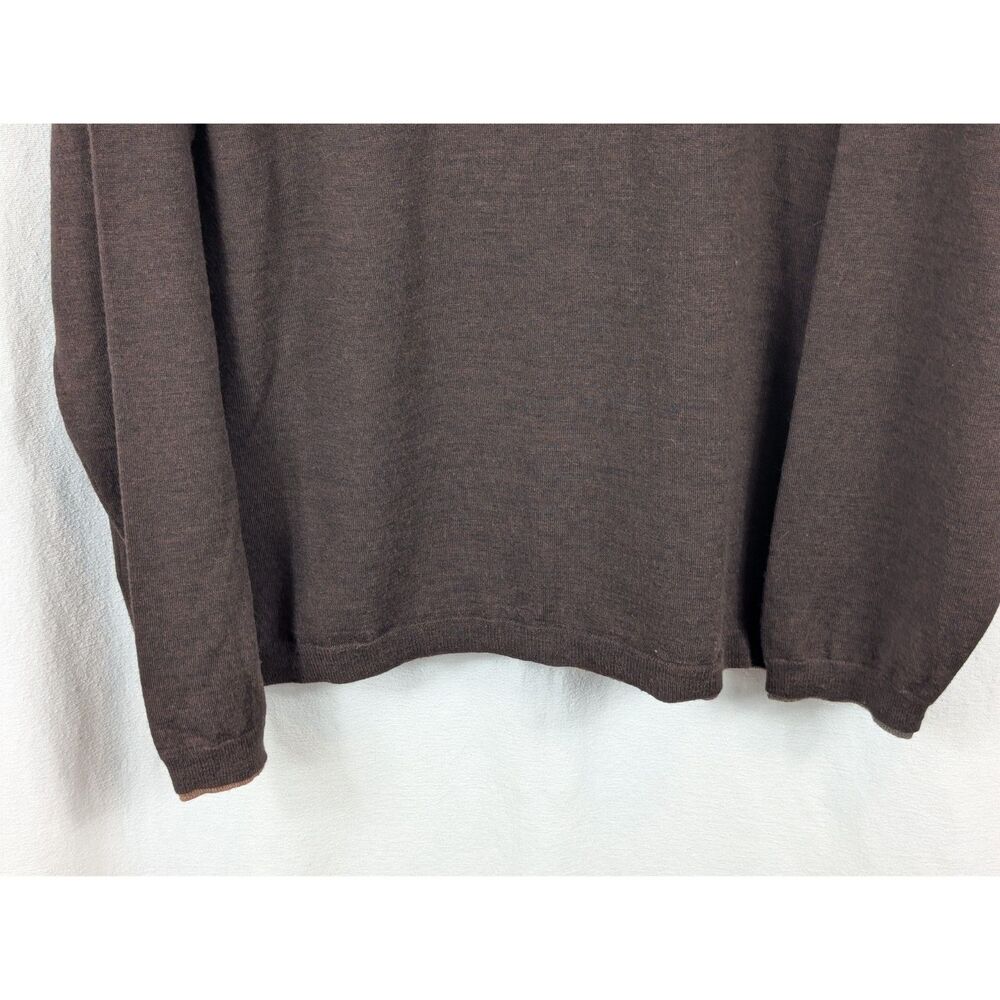 Robert Graham Wool V-Neck Sweater Brown Men's Size 3XL/XXXL - Picture 16 of 16